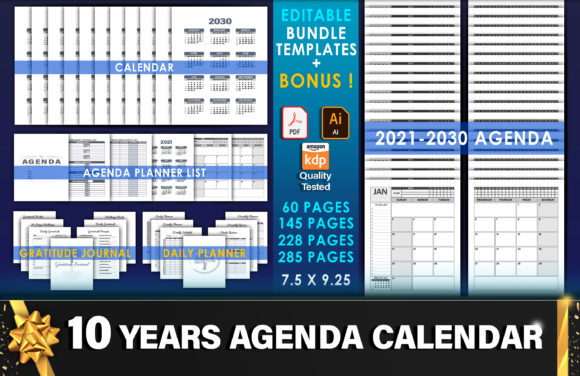 Download 10 Years KDP Interiors Template Bundle - Kdp interiors template bundle Collection