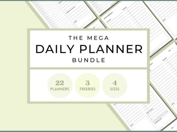 Download Daily Planner Inserts Bundle, Daily Sche - Daily planner inserts Collection