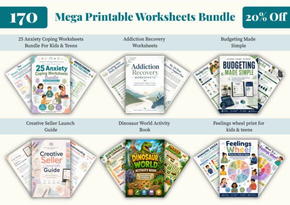 Download Mega Printable Worksheets Bundle - Sheets Collection